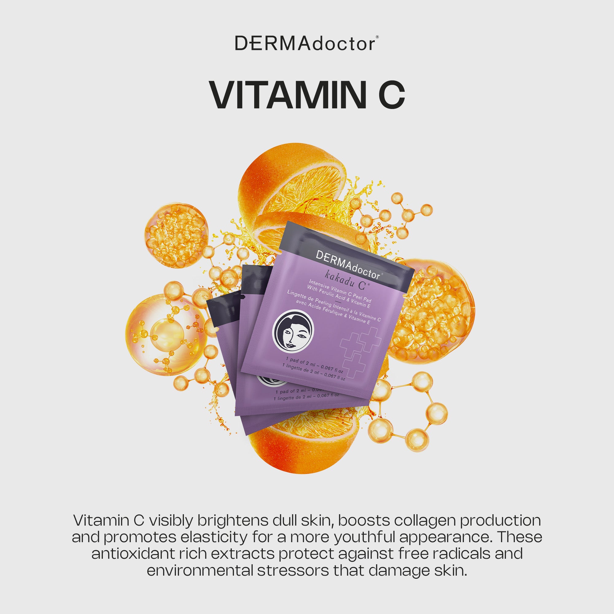 Kakadu C Intensive Vitamin C Peel Pad with Ferulic Acid & Vitamin E
