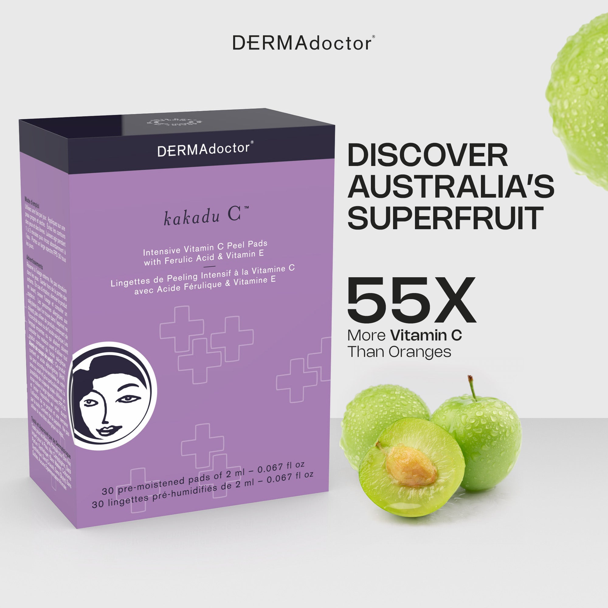 Kakadu C Intensive Vitamin C Peel Pad with Ferulic Acid & Vitamin E