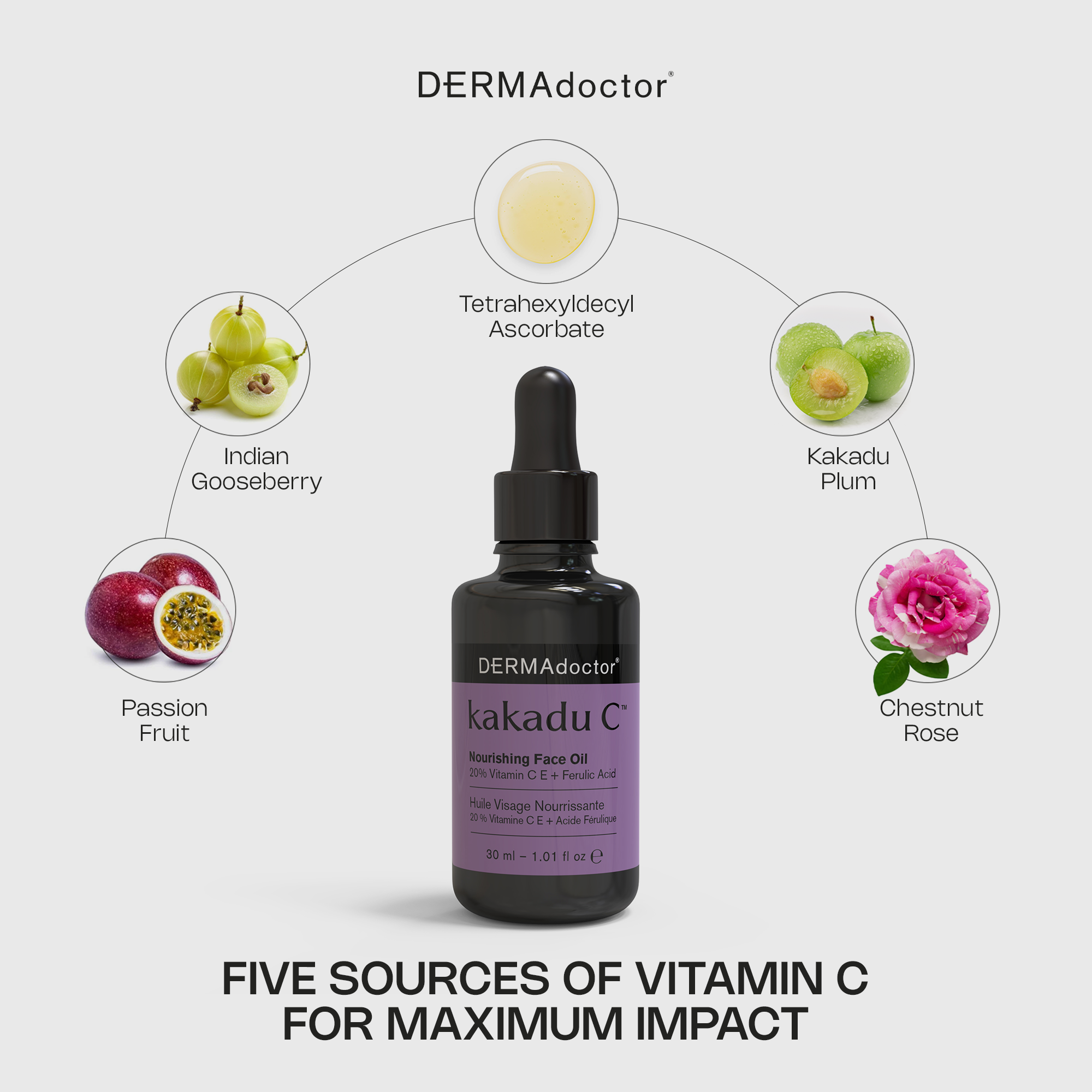 Kakadu C High Potency Evening Oil 20% Vitamin C Ester, Ferulic Acid & Vitamin E Esters