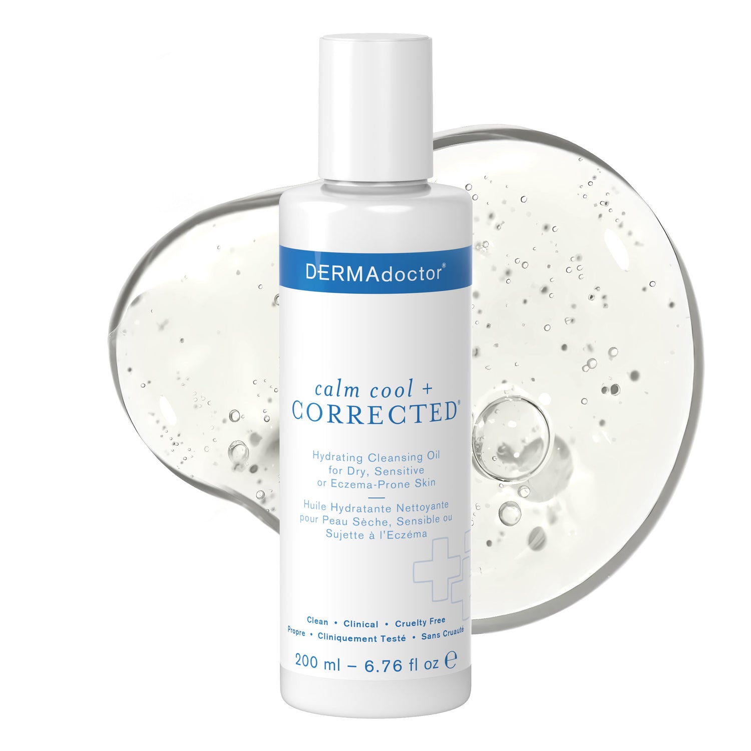 Calm Cool + Corrected Hydrating Cleansing Oil, Moisturizer and Makeup Remover for Dry, Sensitive or Eczema-Prone Skin