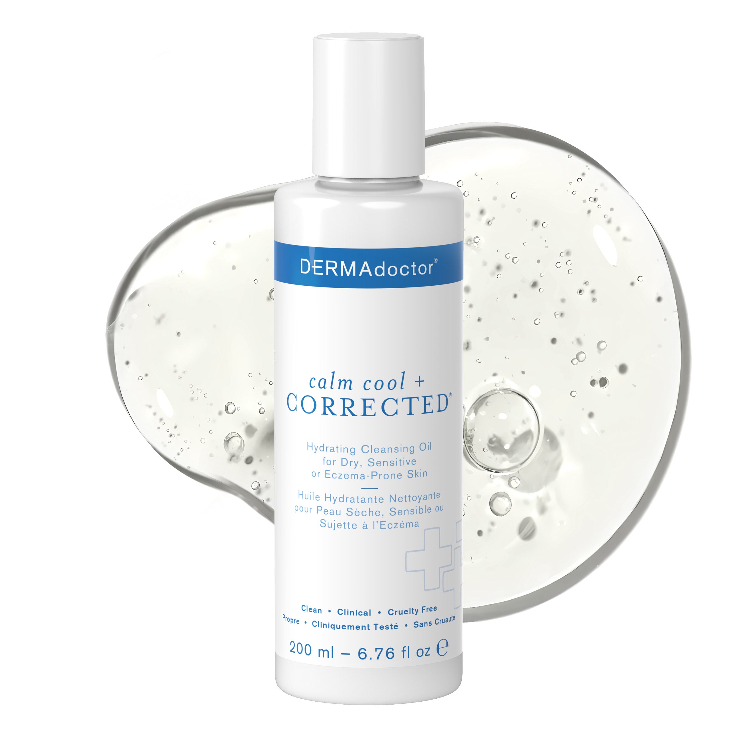 Calm Cool + Corrected Hydrating Cleansing Oil, Moisturizer and Makeup Remover for Dry, Sensitive or Eczema-Prone Skin