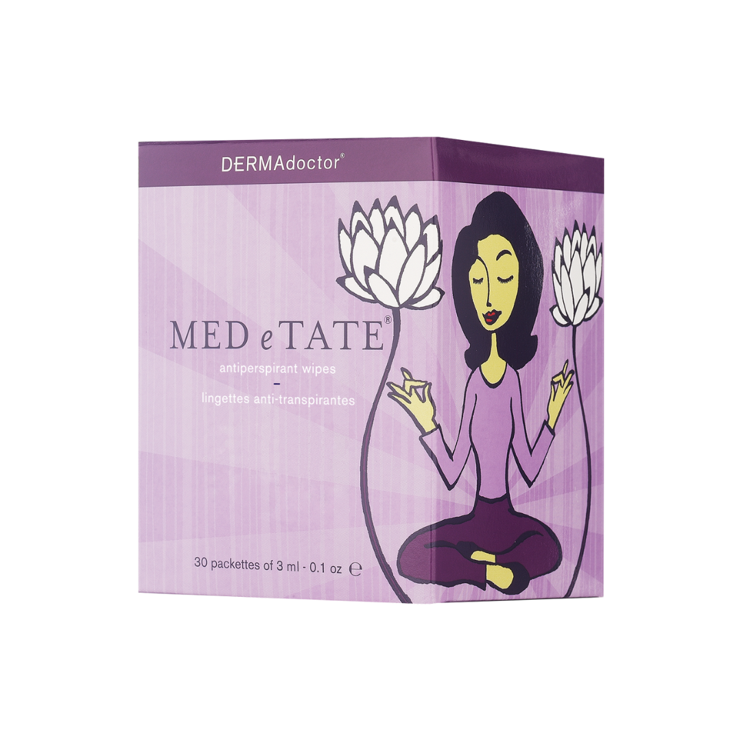 MED e TATE Antiperspirant Wipes, Dermatologist Formulated Hyperhidrosis Treatment for Body, Hands & Feet Anti Sweat Wipes