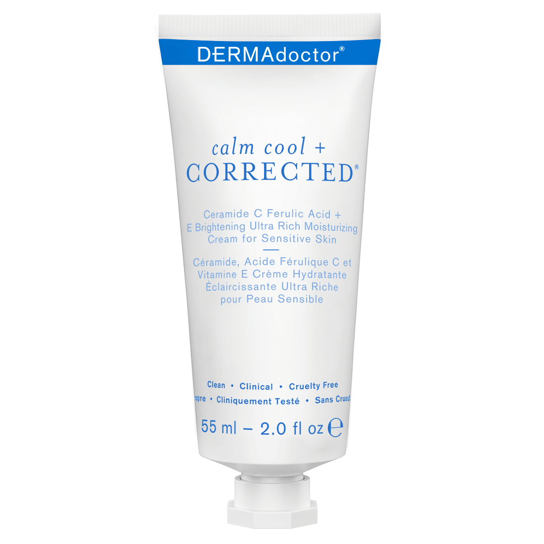 Calm Cool + Corrected Ceramide C Ferulic Acid + E Brightening Ultra Rich Moisturizing for Sensitive Skin