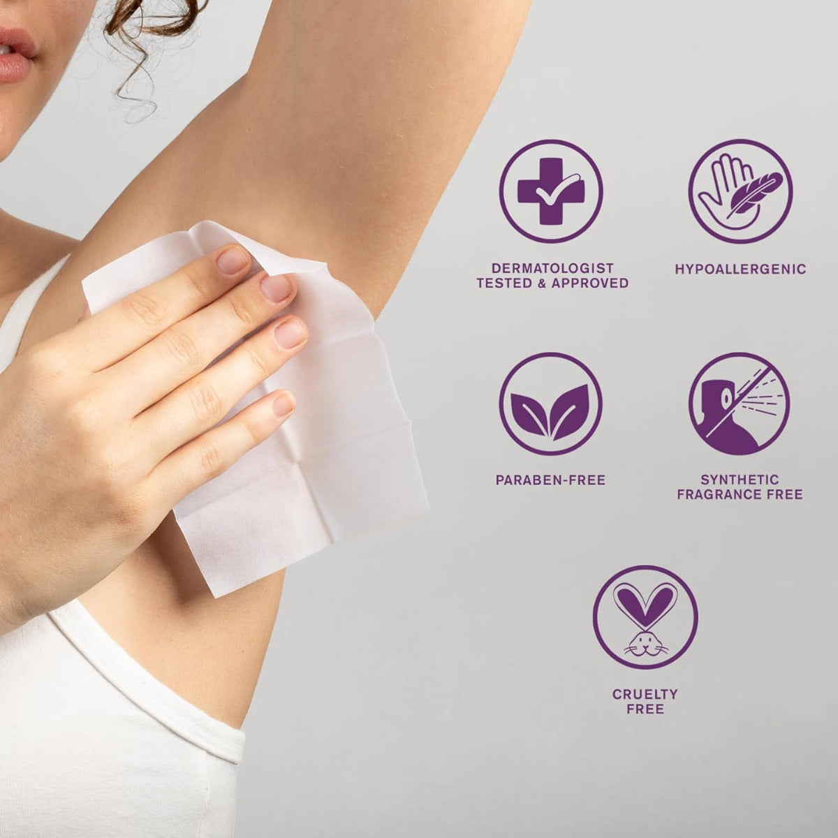 MED e TATE Antiperspirant Wipes, Dermatologist Formulated Hyperhidrosis Treatment for Body, Hands & Feet Anti Sweat Wipes