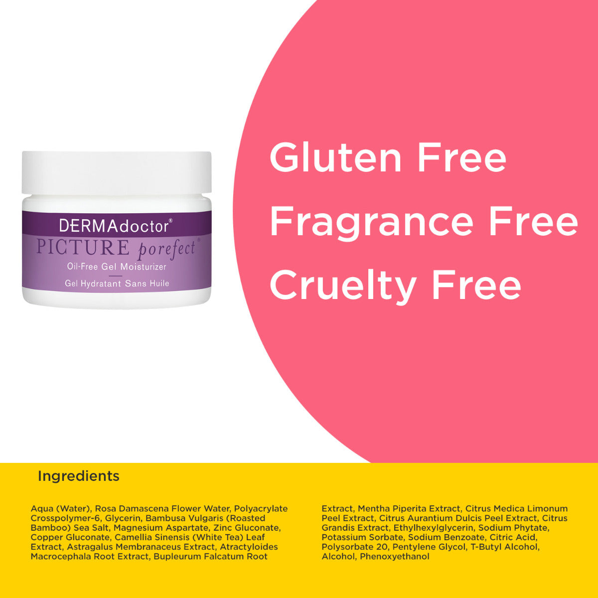 Picture Porefect Oil Free Facial Moisturizer, Pore Minimizer for Acne or Oily Skin, Daily Face Lotion for Men & Women with Zinc & Copper Peptides