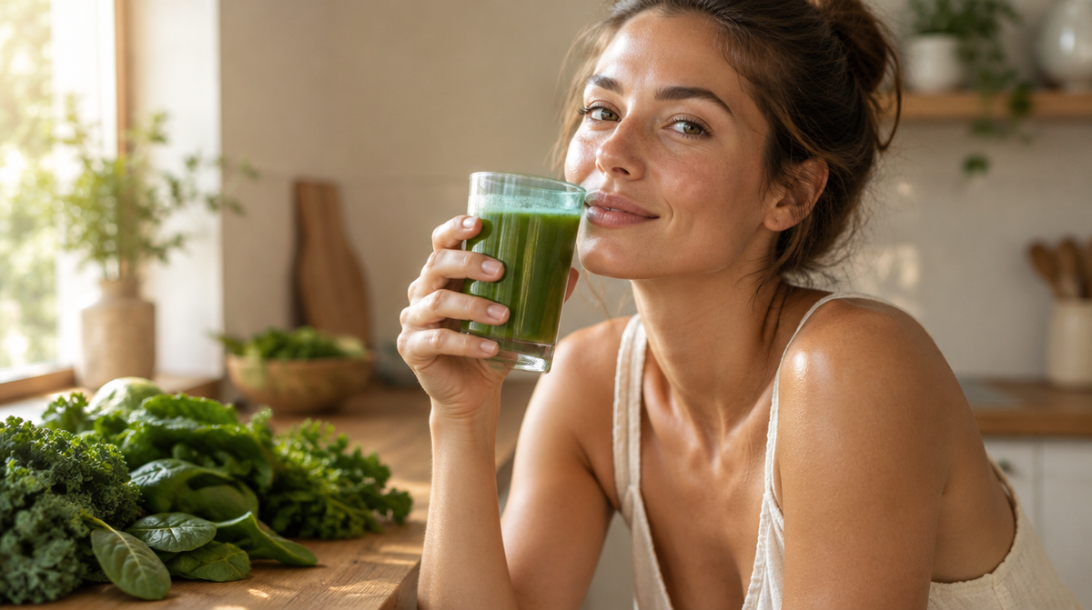 Greens for glowing skin