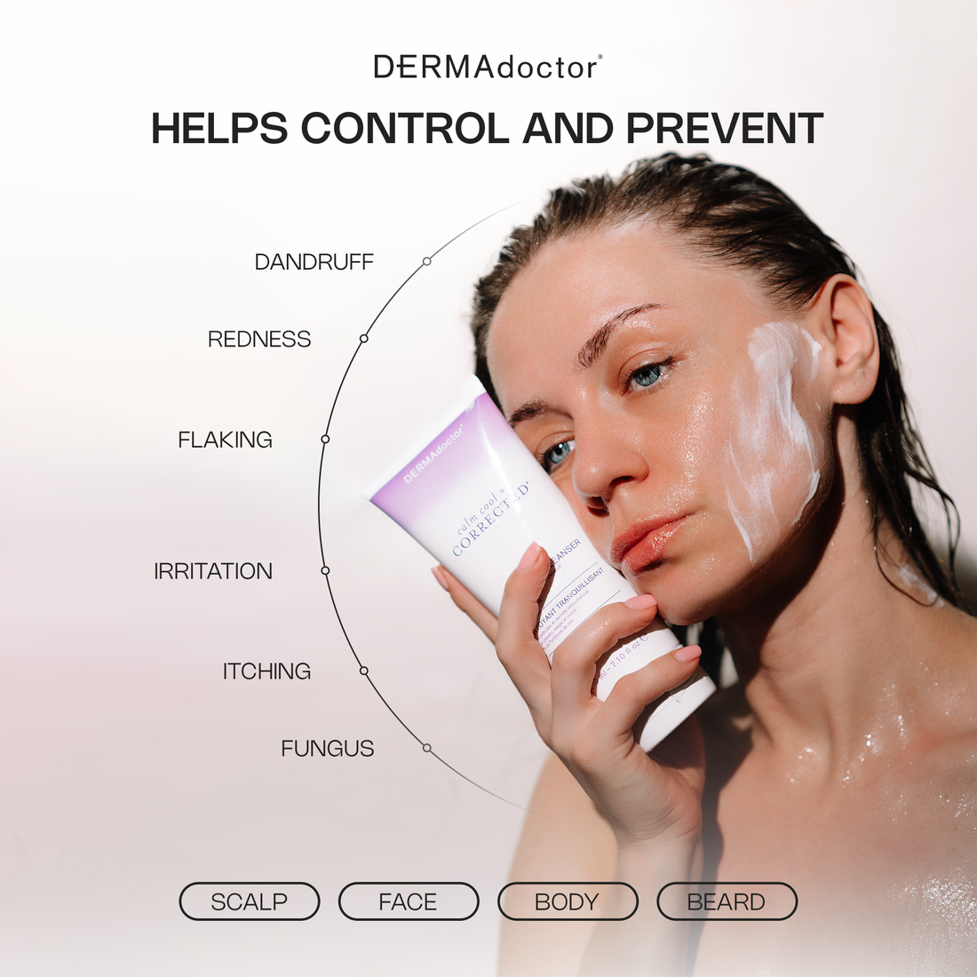 Calm Cool &amp; Corrected Tranquility Cleanser for Seborrheic Dermatitis &amp; Dandruff