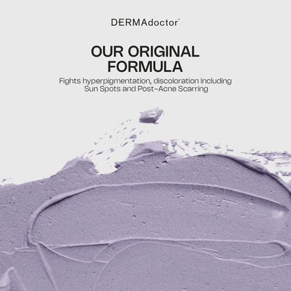 DERMAdoctor Clay Face Mask with Bentonite &amp; Kaolin Clay + Vitamin C | Face Exfoliator, Pore Minimizer, Facial Detox, Facial Oil Remover, Illuminator, Acne Scar Mask for Faces - 15 Minutes - 1.69 oz