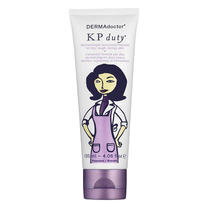 DERMAdoctor KP Duty Lotion for Dry, Rough, Bumpy Skin Therapy with 10% AHAs + PHAs, 4 fl oz