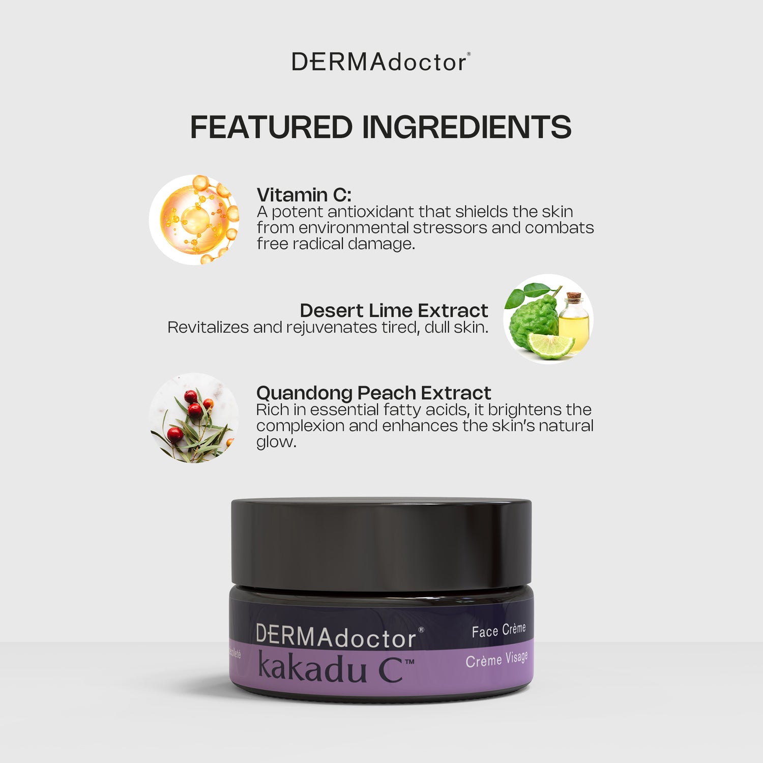 Kakadu C Dermatologist Formulated Vitamin C Face Crème, Moisturizing Cream for Dry Dull Skin