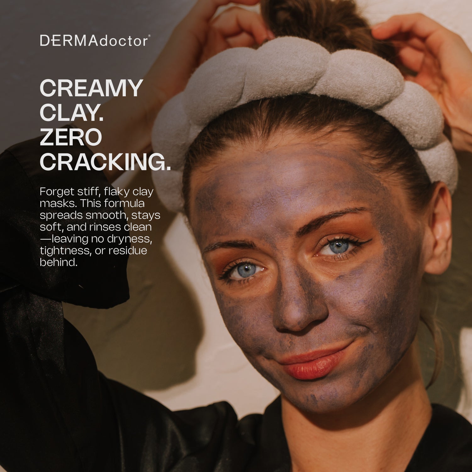 DERMAdoctor Clay Face Mask with Bentonite &amp; Kaolin Clay + Vitamin C | Face Exfoliator, Pore Minimizer, Facial Detox, Facial Oil Remover, Illuminator, Acne Scar Mask for Faces - 15 Minutes - 1.69 oz