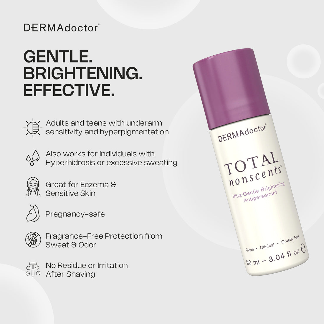 Total Nonscents Ultra-Gentle Brightening Antiperspirant