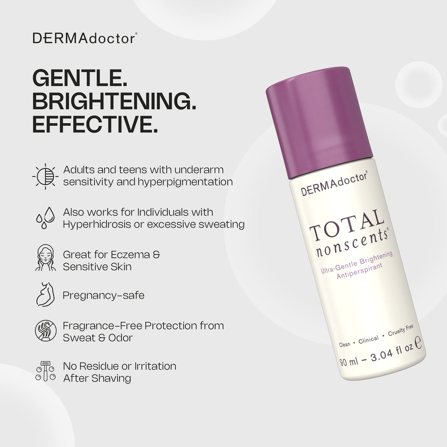 Total Nonscents Ultra-Gentle Brightening Antiperspirant