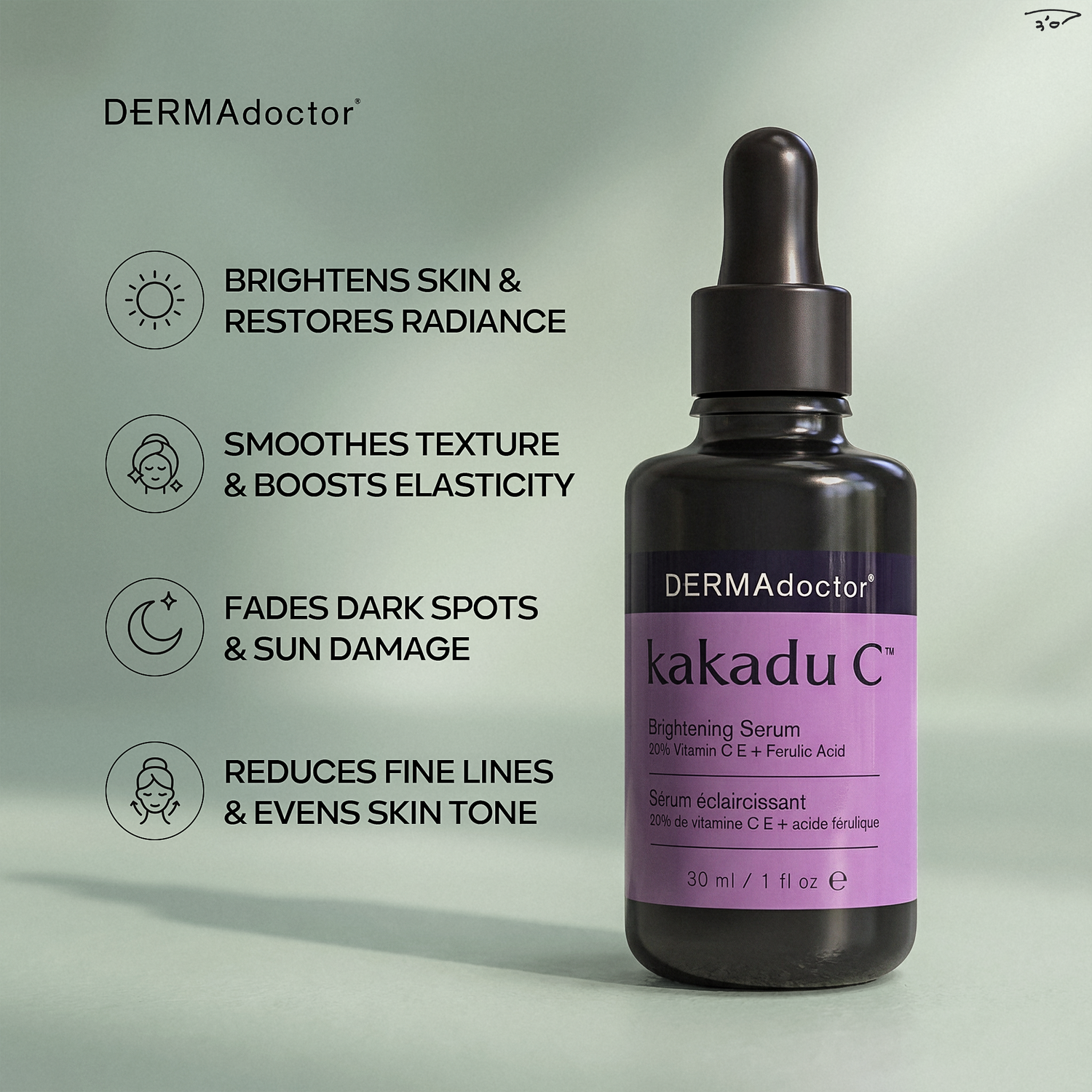 dermadoctor lucky bamboo serum Kakadu C 20% Vitamin C Serum with Ferulic Acid & Vitamin E – Dermadoctor