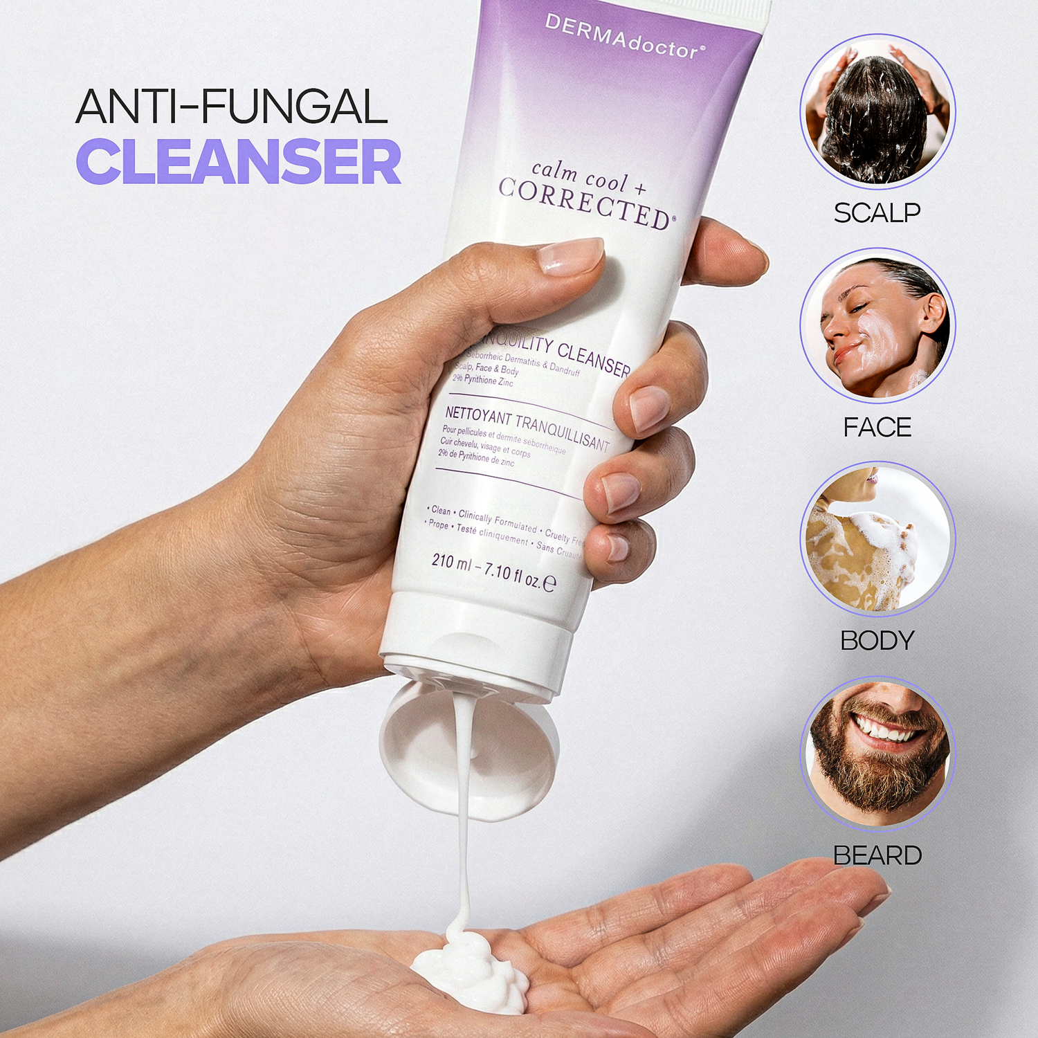 Calm Cool &amp; Corrected Tranquility Cleanser for Seborrheic Dermatitis &amp; Dandruff