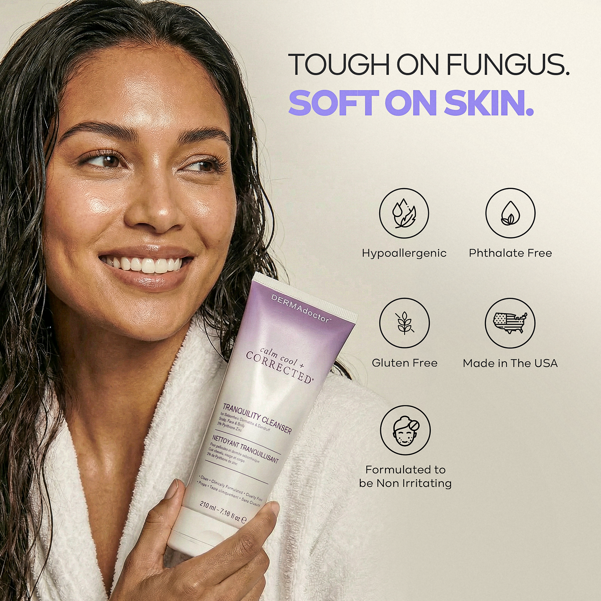 Calm Cool &amp; Corrected Tranquility Cleanser for Seborrheic Dermatitis &amp; Dandruff