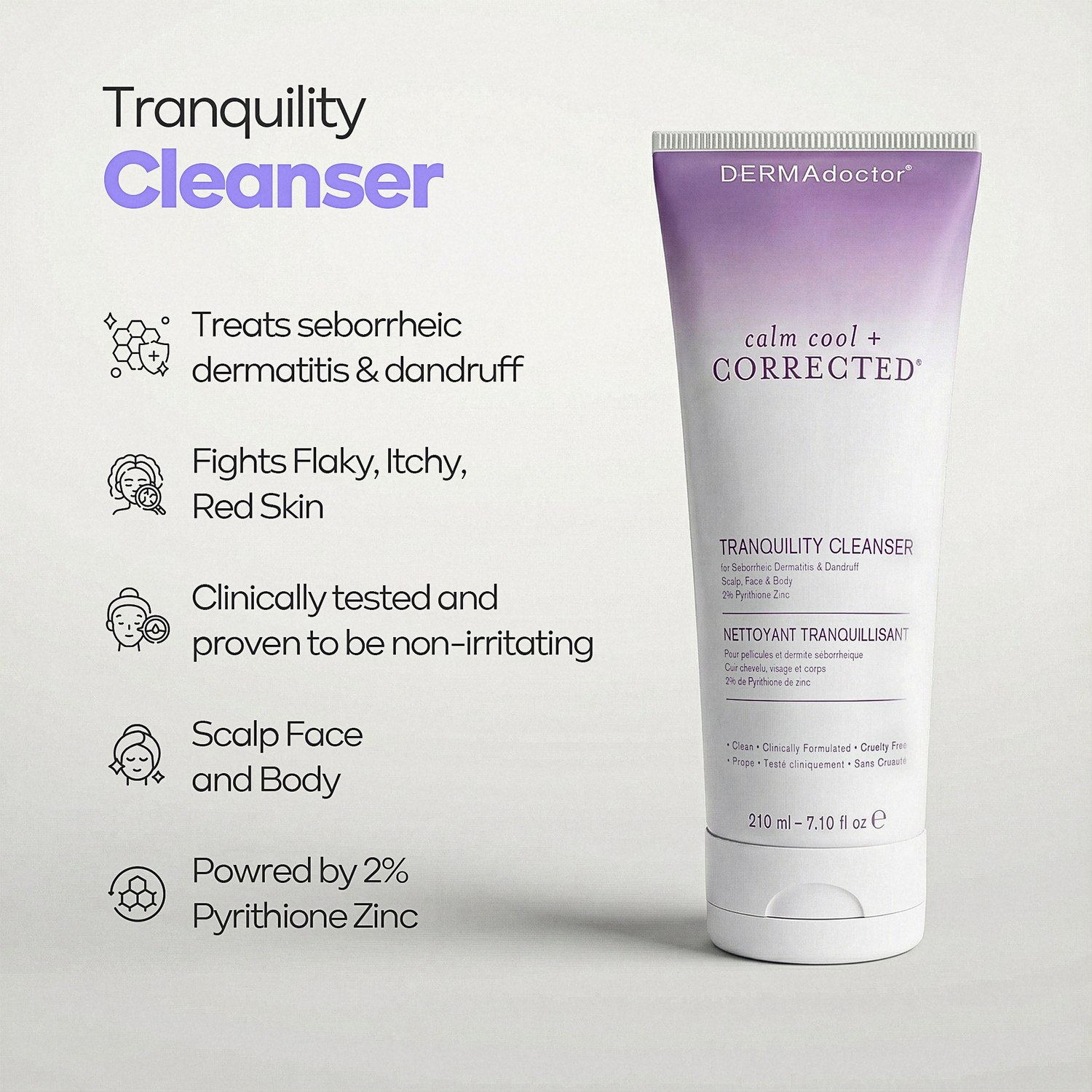 Calm Cool &amp; Corrected Tranquility Cleanser for Seborrheic Dermatitis &amp; Dandruff