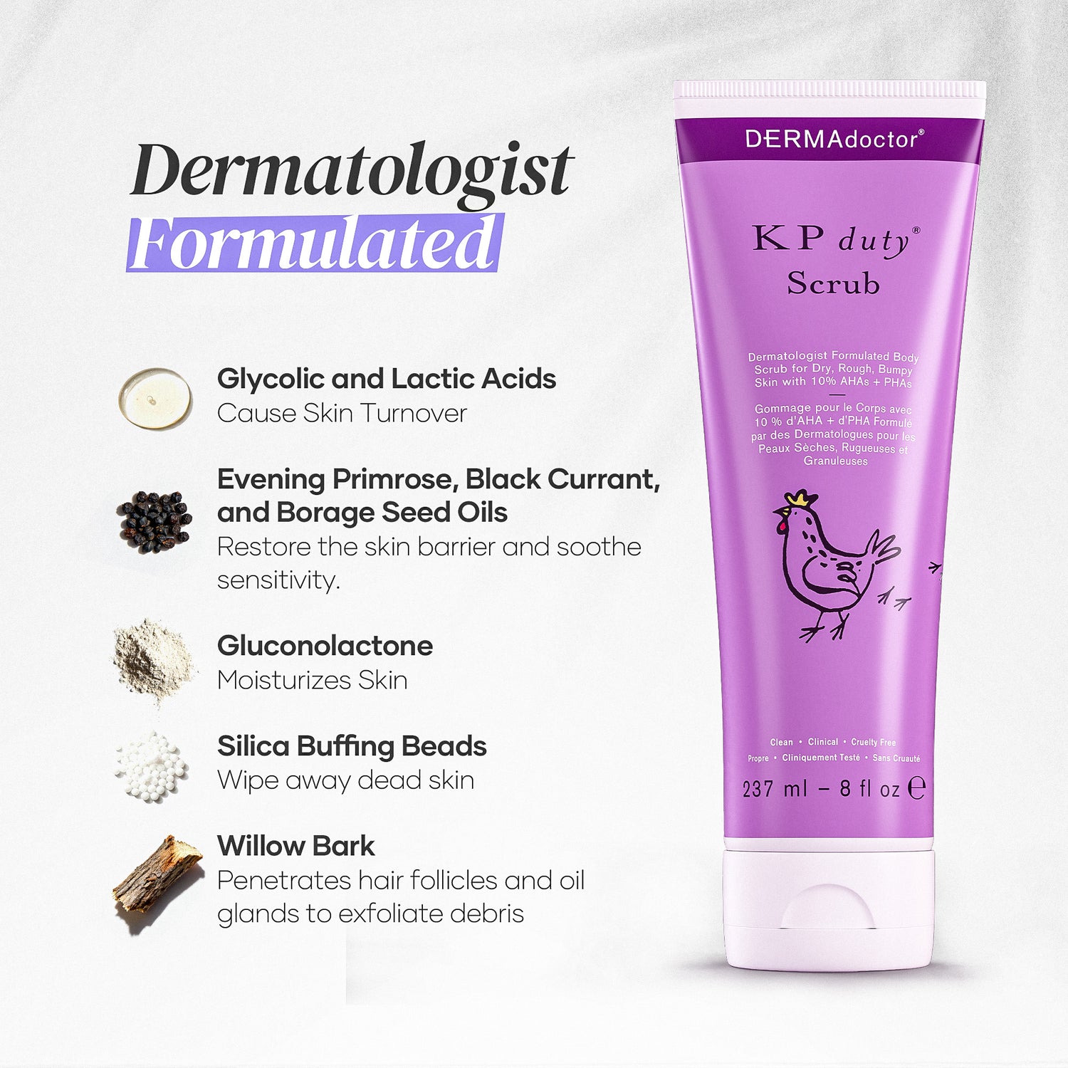 KP Duty Bump Eraser Body Scrub - 8oz