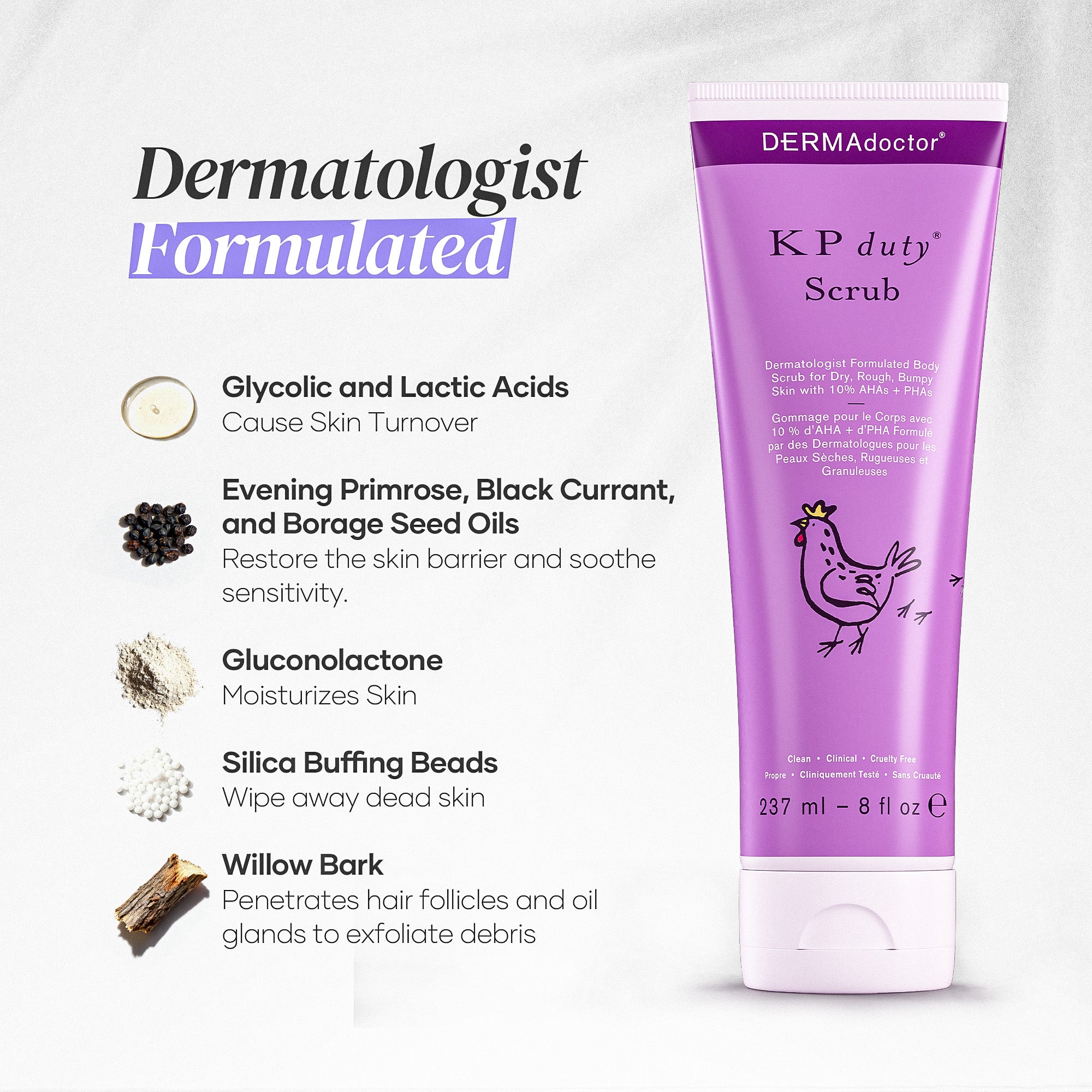 KP Duty Bump Eraser Body Scrub - 8oz