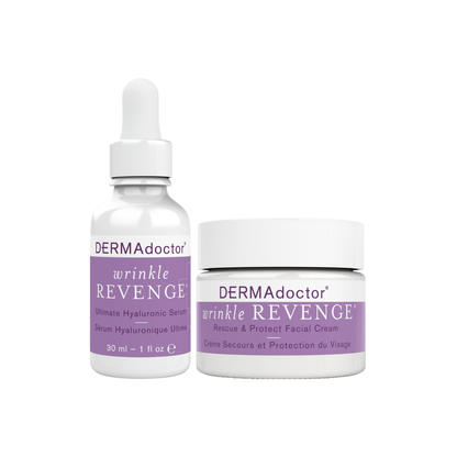 Wrinkle Revenge Serum &amp; Facial Cream Duo -  Hydrating &amp; Revitalizing