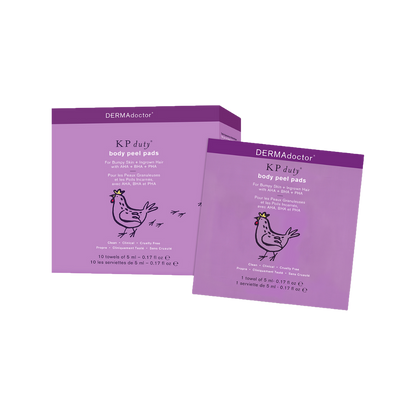 KP Duty Body Peel Pads For Bumpy Skin + Ingrown Hair with AHA + BHA + PHA