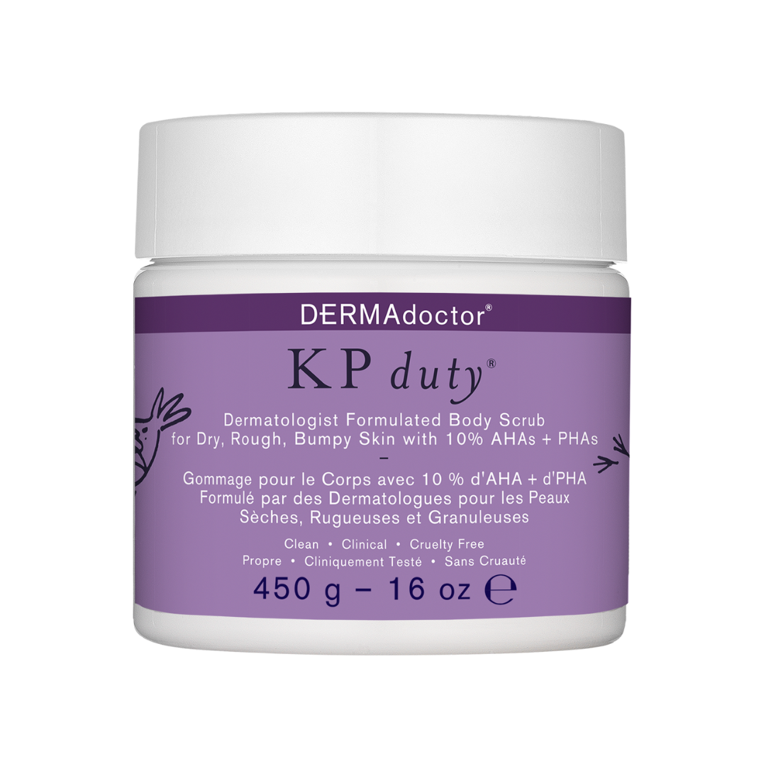 KP Duty Bump Eraser Body Scrub Dermatologist Formulated Exfoliant for Keratosis Pilaris and Dry, Rough, Bumpy Skin with 10% AHAs + PHAs