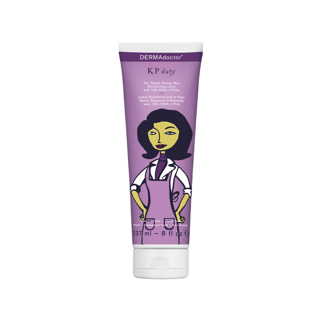 KP Moisturizing Lotion The Original Dermatologist Formulated Body Cream for Keratosis Pilaris,Treats Dry, Rough, and Bumpy Skin - Strawberry Legs Treatment - 10% AHAs + PHAs