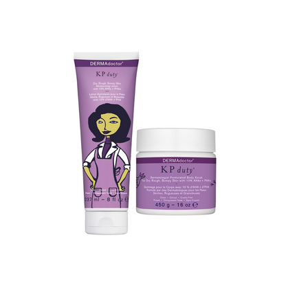 KP Duty Ultra Duo Kit for Keratosis Pilaris + Dry, Rough + Bumpy Skin with 10% AHAs + PHAs