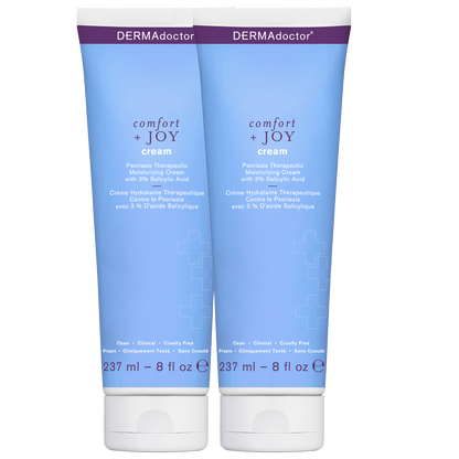 Comfort + Joy Psoriasis Therapeutic Moisturizing Cream with 3% Salicylic Acid, Dual Pack