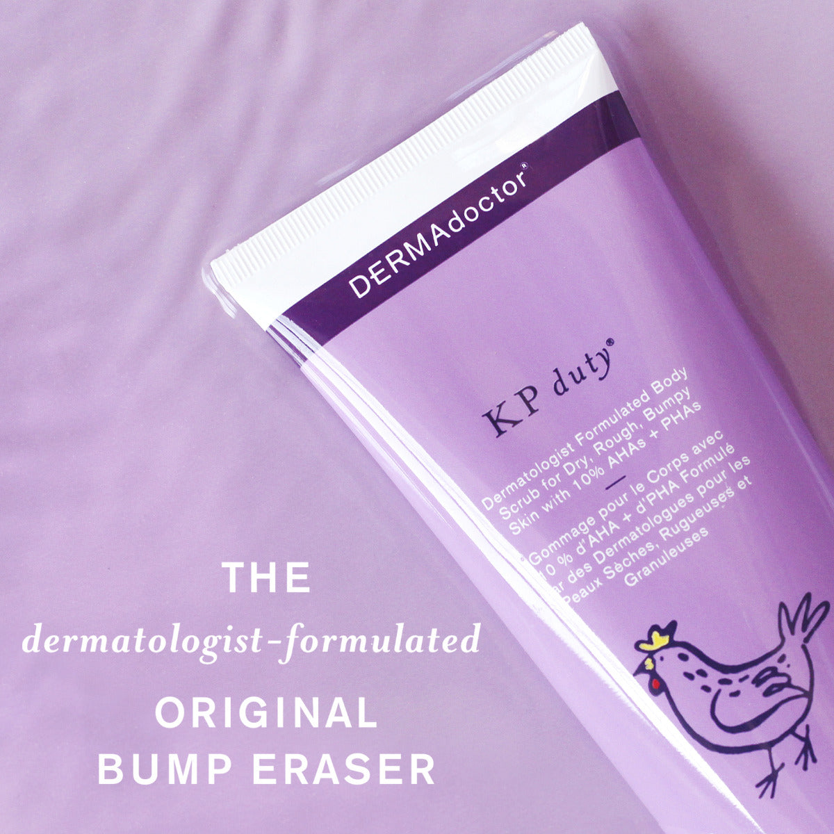 KP Duty Body Scrub Dermatologist Formulated Exfoliant for Keratosis Pilaris and Dry, Rough, Bumpy Skin with 10% AHAs + PHAs