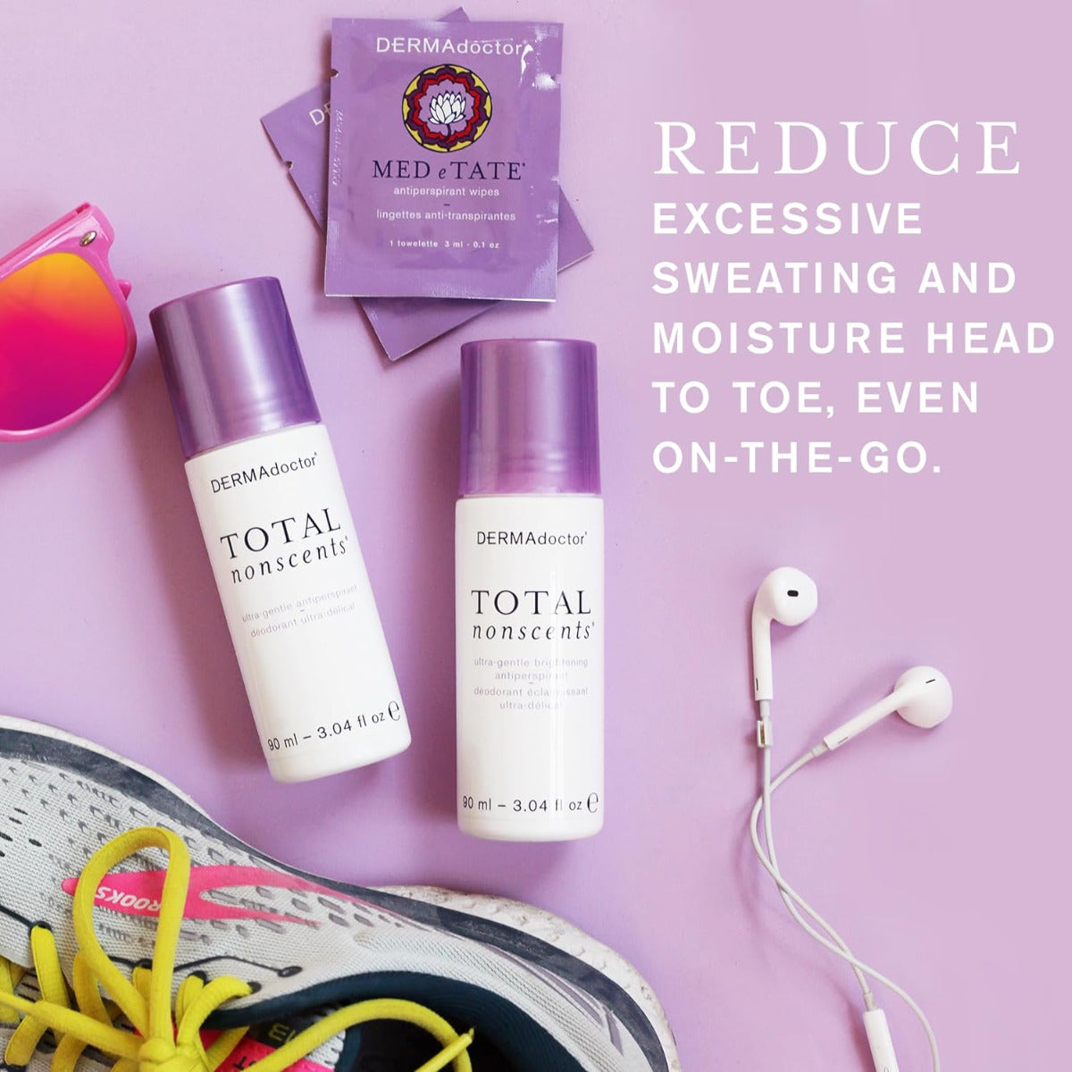 MED e TATE Antiperspirant Wipes, Dermatologist Formulated Hyperhidrosi ...