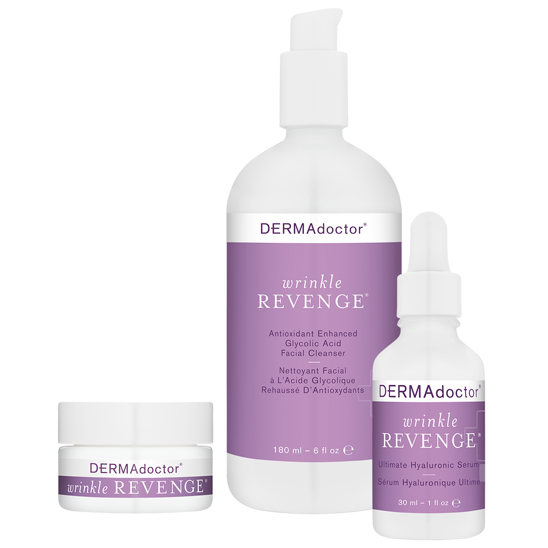 Wrinkle Revenge Cleanser, Serum &amp; Eye Trio